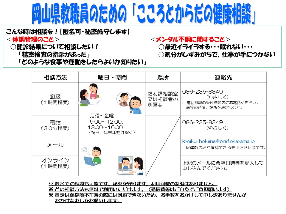 こころとからだの健康相談